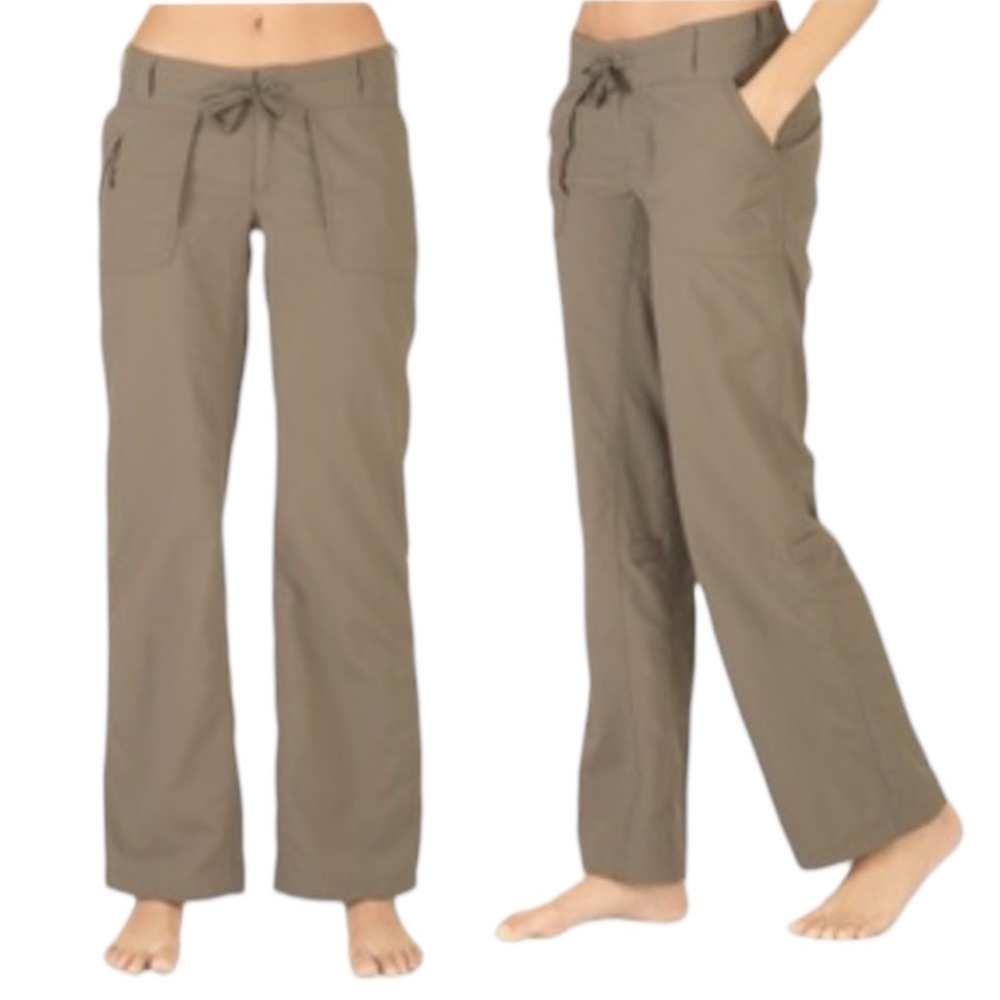 The North Face Horizon Tempest Pant, size 16. Olive green brown hiking pants